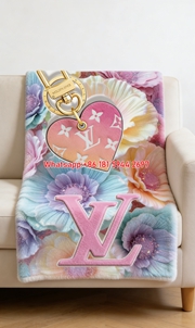 Pastel Floral LV Throw IMG_3142